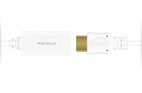 Кабели: Macally MD-HD6C-4K MiniDisplay Port — HDMI, 4K, 180 см (белый) 