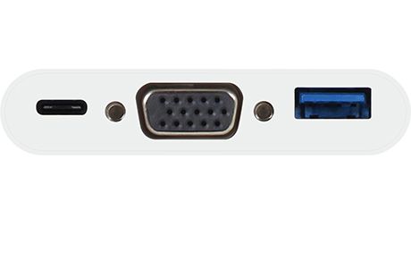 Сплиттер (Хаб): Macally USB-C — USB + USB-C + VGA