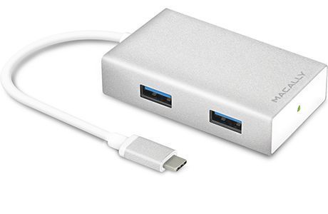 Кабели и переходники: Сплітер Macally USB-C — 4 × USB