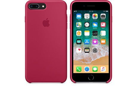 Чехлы для iPhone: Силіконовий чохол для iPhone 8 Plus (рожево-червоний)