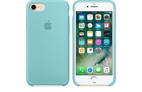 Чехлы для iPhone: Силіконовий чохол для iPhone 7 (sea blue, синє море)