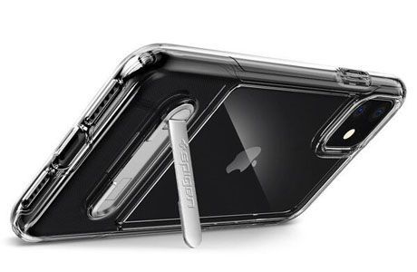 Чехлы для iPhone: Чохол Spigen для iPhone 11 Slim Armor Essential S, Crystal Clear (прозорий)
