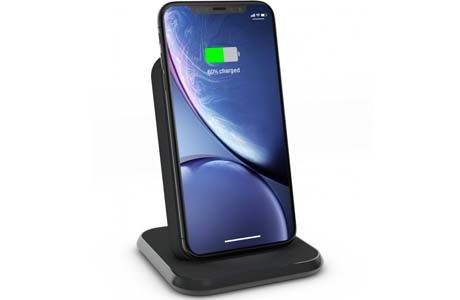 Зарядные устройства для iPhone: Беспроводное зарядное устройство Zens Stand Aluminium Charger черное