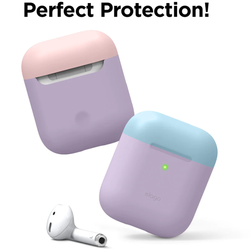 Чехол для AirPods 2: Elago A2 Duo Case White/Pink/Yellow for Airpods