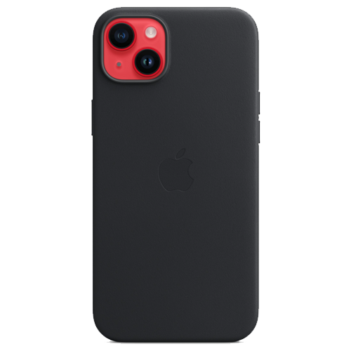 Чехол для iPhone 14 Plus: Apple iPhone 14 Plus Leather Case with MagSafe - Midnight