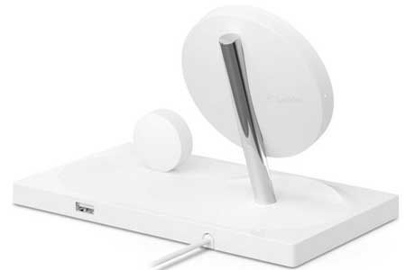 Держатели | Док-станции: Беспроводное ЗУ Belkin 2-in-1 Wireless Pad/Stand/Apple Watch