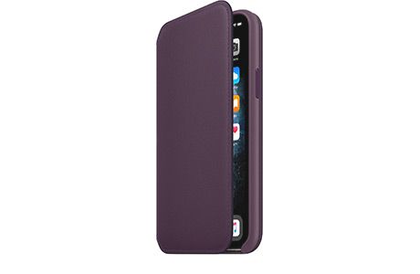 Чехлы для iPhone: Шкіряний чохол Apple Leather Folio для iPhone 11 Pro Max (баклажановий)
