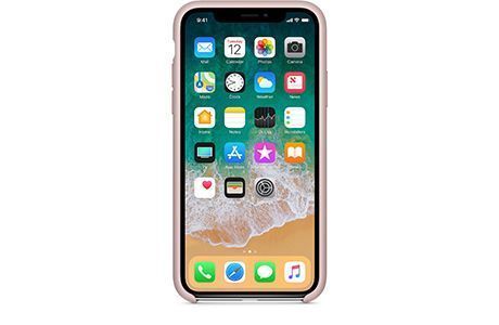 Чехлы для iPhone: Силіконовий чохол для iPhone X (рожевий пісок)