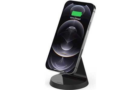 Зарядные устройства: Бездротовий зарядний пристрій Belkin MagSafe iPhone 12 Wireless Charger, без ЗУ, (WIB003BTBK)