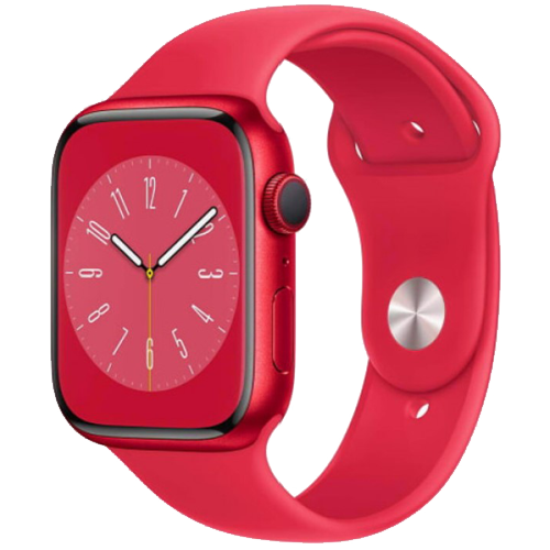 Apple Watch Series 8: Apple Watch Series 8 GPS 45mm (PRODUCT)RED Aluminium Case with (PRODUCT)RED Sport Band