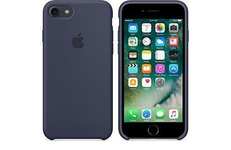Чехлы для iPhone: Silicone Case для iPhone 7 (midnight blue, темно-синий)