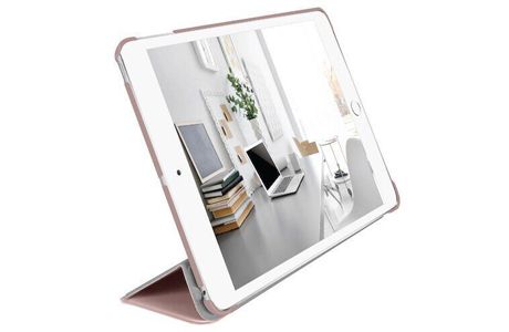 Чохол для iPad 10,2": Чехол-книжка Macally Protective Case and Stand для iPad 10.2" (2019) pink gold