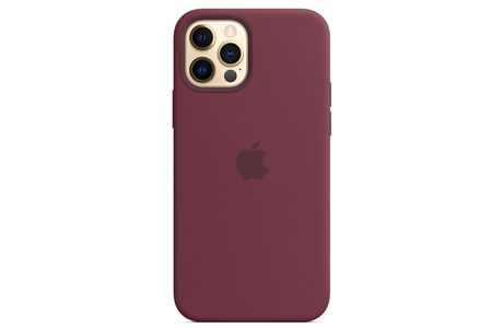 Чехлы для iPhone: Силіконовий чохол MagSafe для iPhone 12 Pro Max, сливовий колір