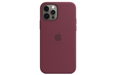 Чехлы для iPhone: Силіконовий чохол MagSafe для iPhone 12 Pro Max, сливовий колір