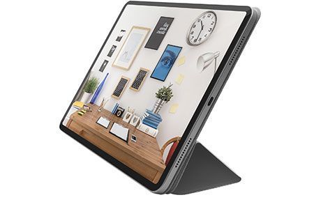 Чехол для iPad Pro 11" 2018-2022: Чохол Macally BSTANDPRO3L для iPad Pro 11″ (сірий)