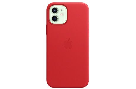 Чехлы для iPhone: Шкіряний чохол MagSafe для iPhone 12 і iPhone 12 Pro, червоний колір (PRODUCT)RED