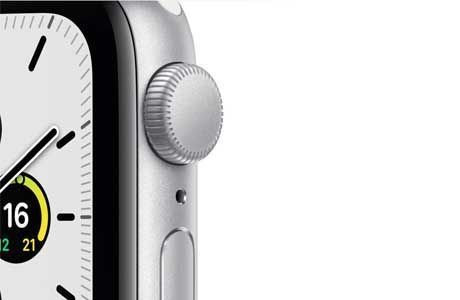 Apple Watch SE: Apple Watch SE 40 мм, білий спортивний ремінець (сріблястий)