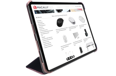 Чехлы для iPad: Macally Protective Case and stand for iPad Pro 11 2020/2021 Rose