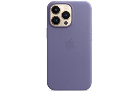 Чехол для iPhone 13 Pro: Apple Leather Case with MagSafe Wisteria for iPhone 13 Pro