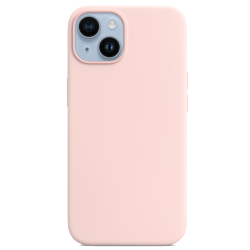 Чехол для iPhone 14: Silicone Case with MagSafe for iPhone 14 Chalk Pink