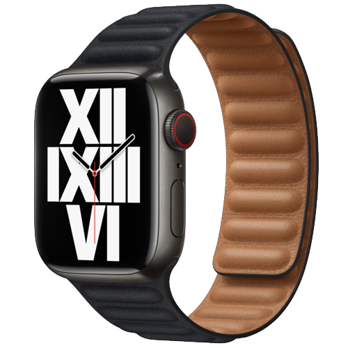 Ремешки для Apple Watch: Apple Leather Link for Apple Watch 38/40/41mm M/L Midnight
