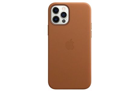 Чехлы для iPhone: Кожаный чехол MagSafe для iPhone 12 и iPhone 12 Pro, золотисто-коричневый цвет