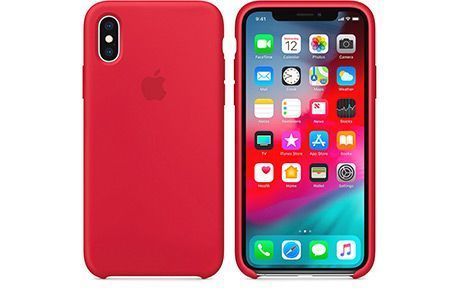 Чехлы для iPhone: Силіконовий чохол для iPhone Xs (червоний)
