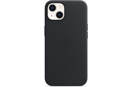 Чехлы для iPhone: Apple Leather Case with MagSafe Midnight for iPhone 13