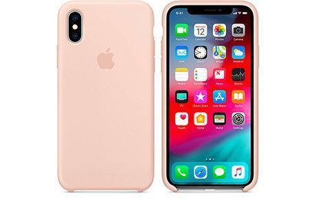 Чехлы для iPhone: Silicone Case для iPhone Xs (розовый песок)