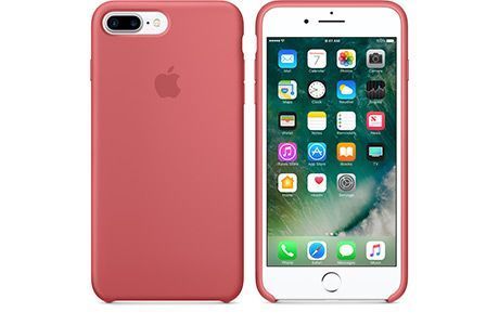 Чехлы для iPhone: Силіконовий чохол для iPhone 8 Plus (рожева камелія)
