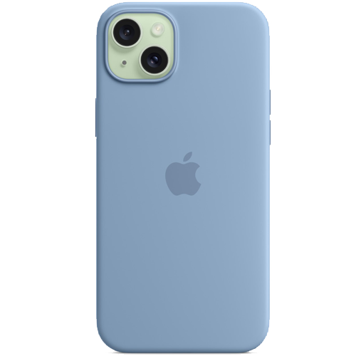 Чехол для iPhone 15 Plus: Apple iPhone 15 Plus Silicone Case with MagSafe Winter Blue
