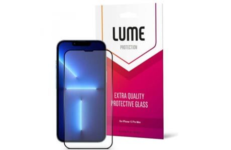Защитные стекла для iPhone: LUME Protection Anti Static Dustproof Glass for iPhone 14 Pro Front Pro Black