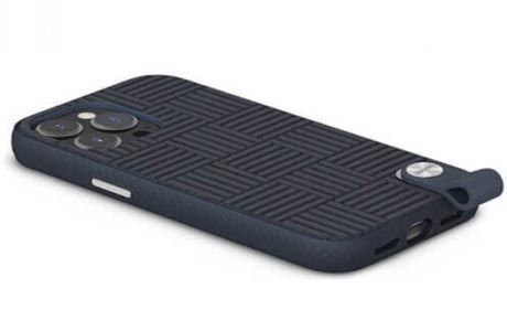 Чехол для iPhone 13 Pro: Moshi Altra Slim Hardshell Case with Wrist Strap Midnight Blue for iPhone 13 Pro