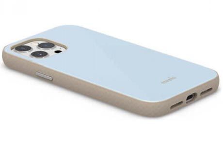 Чехол для iPhone 13 Pro: Moshi iGlaze Slim Hardshell Case Adriatic Blue for iPhone 13 Pro