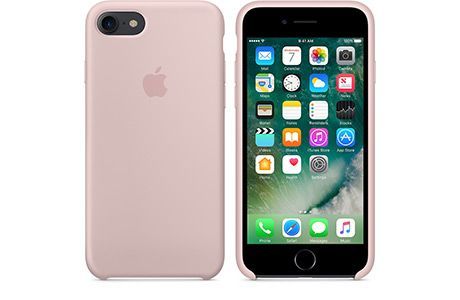 Чехлы для iPhone: Силіконовий чохол для iPhone 7 (pink sand, рожевий пісок)