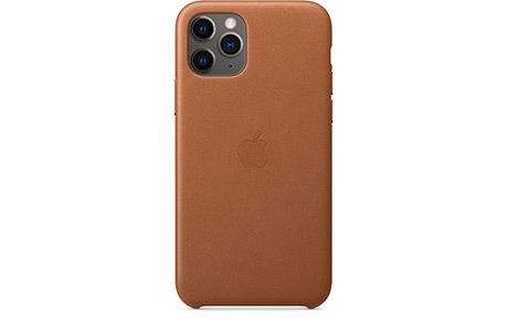 Чехлы для iPhone: Шкіряний чохол Apple Leather Case для iPhone 11 Pro Max (золотисто-коричневий)