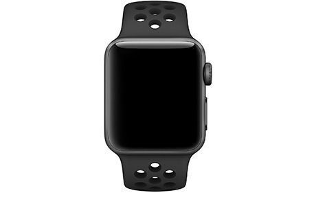 Ремешки для Apple Watch: Ремінець Apple Nike Sport Band 38 мм (чорний антрацит)
