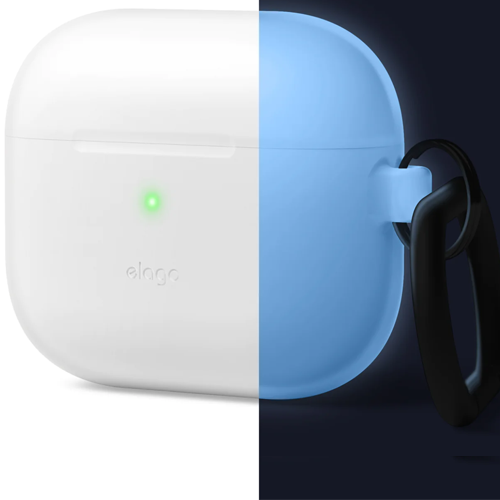 Чехол для AirPods 3: Elago Hang Silicone Case Nightglow Blue for Airpods 3rd Gen