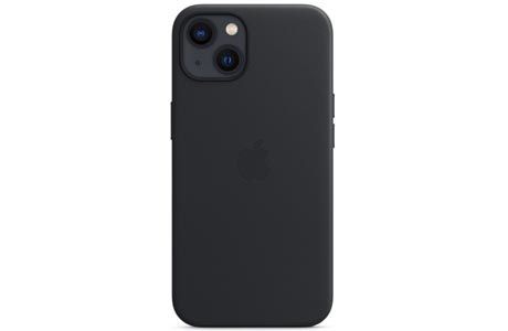 Чехлы для iPhone: Apple Leather Case with MagSafe Midnight for iPhone 13
