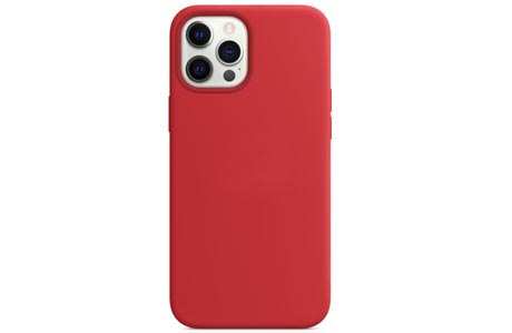 Чехлы для iPhone: Silicone Case for iPhone 12 Pro Max RED