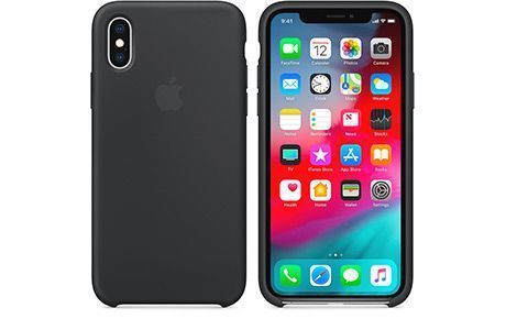 Чехлы для iPhone: Silicone Case для iPhone Xs (черный)