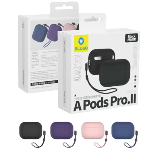 Чехлы для AirPods: Чехол для наушников Liquid Silicone Case для Apple AirPods Pro 2, Purple