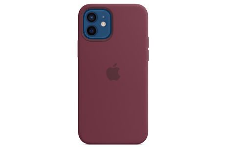 Чехлы для iPhone: Силиконовый чехол MagSafe для iPhone 12 и iPhone 12 Pro, сливовый цвет
