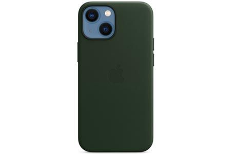 Чехлы для iPhone: Apple Leather Case with MagSafe Sequoia Green for iPhone 13 mini