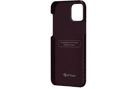 Чехол для iPhone 12/ 12 Pro: Pitaka MagEZ Case Twill Black/Red for iPhone 12 Pro