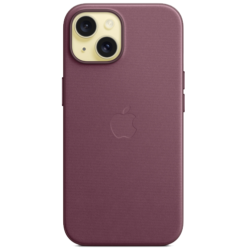Чехол для iPhone 15: Apple iPhone 15 FineWoven Case with MagSafe Mulberry