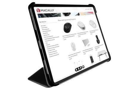 Чехлы для iPad: Чохол-книжка Macally Protective case and stand для iPad Pro 11" (2020/2018), чорний (BSTANDPRO4S-B)