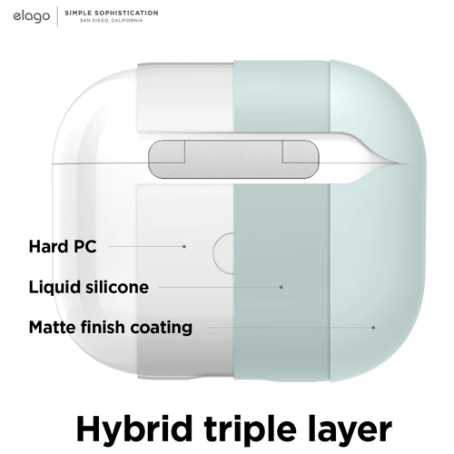 Чехол для AirPods 3: Elago Liquid Hybrid Case Lovely Pink for Airpods 3rd Gen