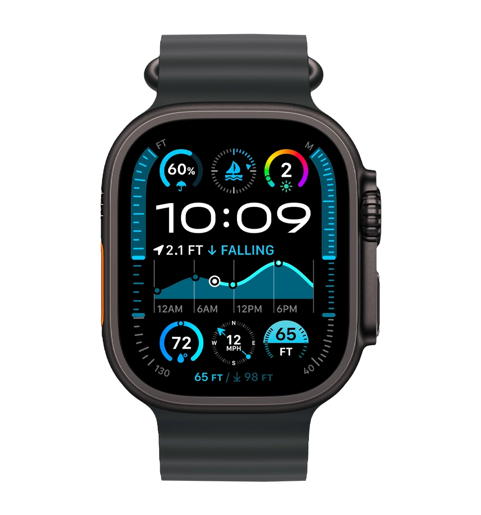 : Apple Watch Ultra 2 2024 49mm Black Titanium Black Ocean Band