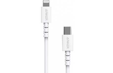 Кабели: Кабель Anker USB TYPE-C TO Lightning 0.9M V3 Powerline Select Білий (A8612G21)